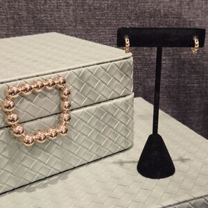 Gold Filled Braided Huggies